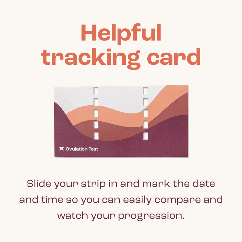 Ovulation Test Infographic Image Tracking card